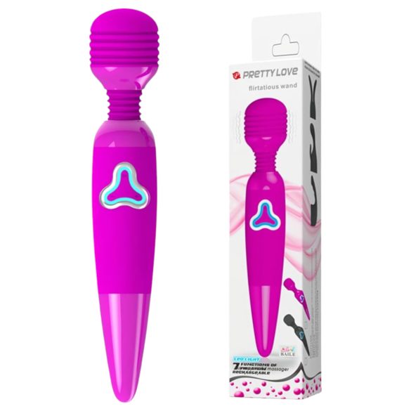 Pretty Love Wand - genopladelig lilla vibrator