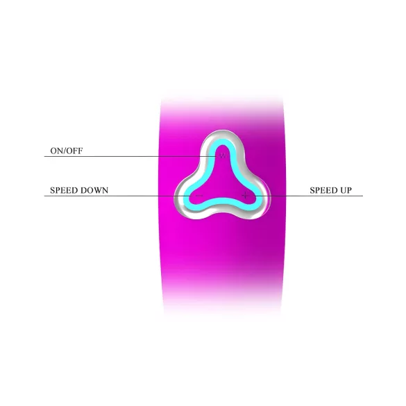 Pretty Love Wand - genopladelig massagevibrator (lilla)