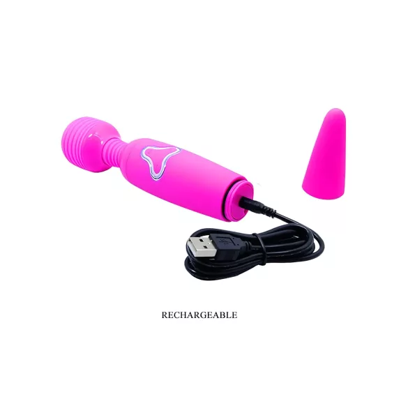 Pretty Love Wand - genopladelig massagevibrator (lilla)