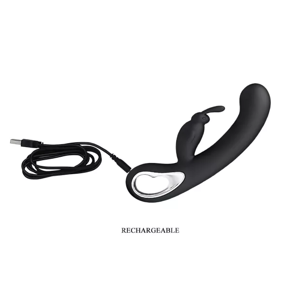 Pretty Love Webb - rabbit vibrator - vandtæt - sort