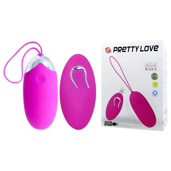 Pretty Love Berger - trådløs vibrerende æg (pink)