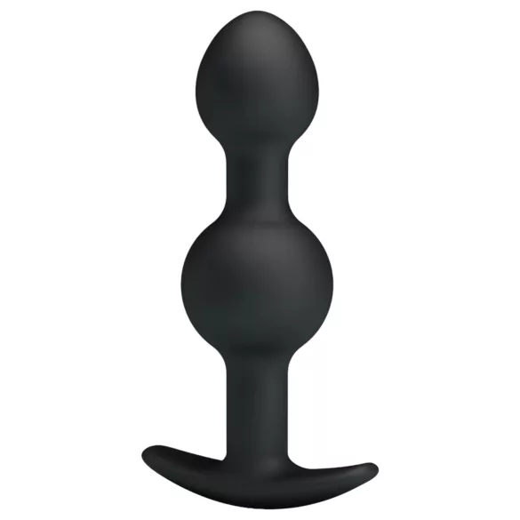 Pretty Love - analdildo med kugle indeni - silikone sort