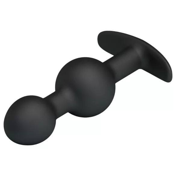 Pretty Love - analdildo med kugle indeni - silikone sort