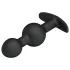 Pretty Love - analdildo med kugle indeni - silikone sort