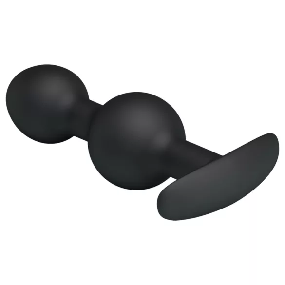 Pretty Love - analdildo med kugle indeni - silikone sort