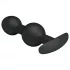 Pretty Love - analdildo med kugle indeni - silikone sort