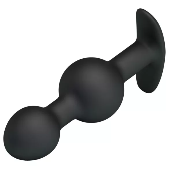 Pretty Love - analdildo med kugle indeni - silikone sort