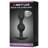 Pretty Love - indvendig kugle anal dildo (sort)