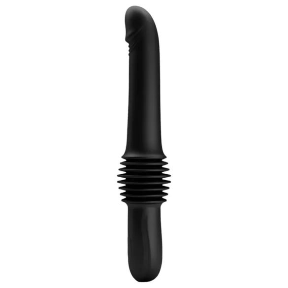 Pretty Love Pazuzu - penisvibrator med glansstimulator - sort