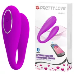   Pretty Love August - genopladelig G-punkts- og klitorisvibrator - pink