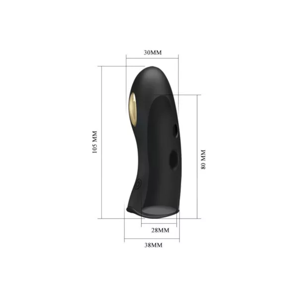 Pretty Love Marico - elektro finger vibrator - sort