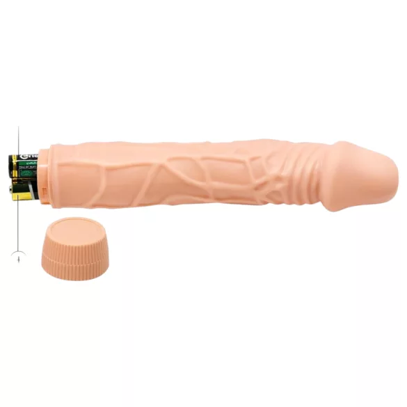 Baile Barbara - realistisk dildo vibrator - 22,5 cm - naturfarvet