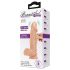 Baile Zebulon - livagtig vibrator med testikler - 19cm (naturlig)
