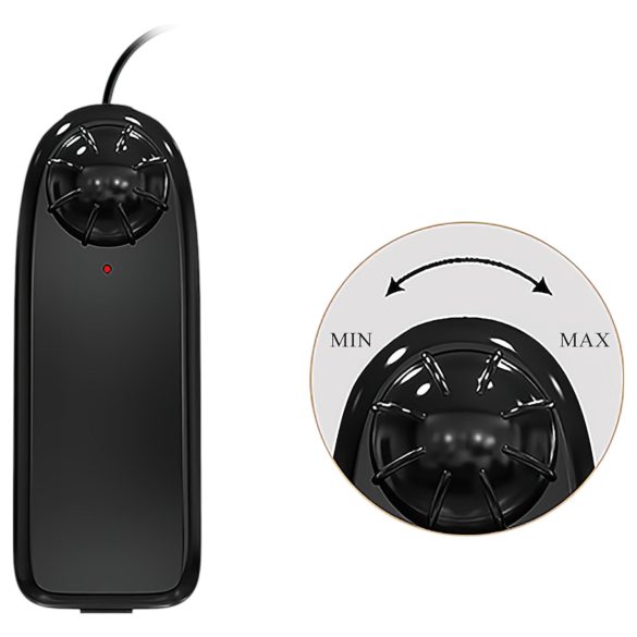 Baile Zebulon - livagtig vibrator med testikler - 19cm (naturlig)