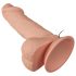 Baile Zebulon - livagtig vibrator med testikler - 19cm (naturlig)