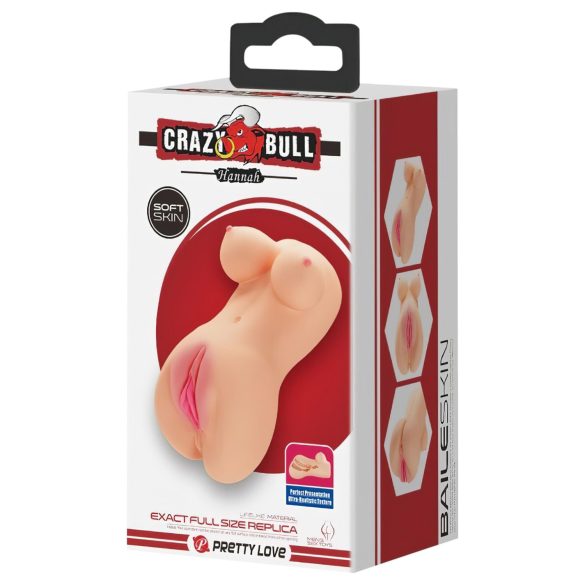 Crazy Bull - realistisk mini vagina - naturfarvet
