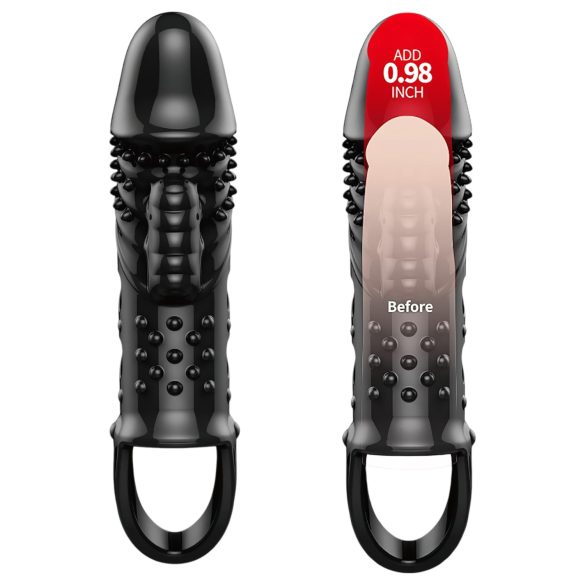 Pretty Love Cecelia - penisring med vibrator - penishylster - sort