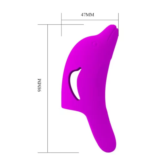 Pretty Love Delphini - finger vibrator med delfin - lilla