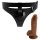 Pretty Love Harness - universal sele med dildo - 17 cm (sort)