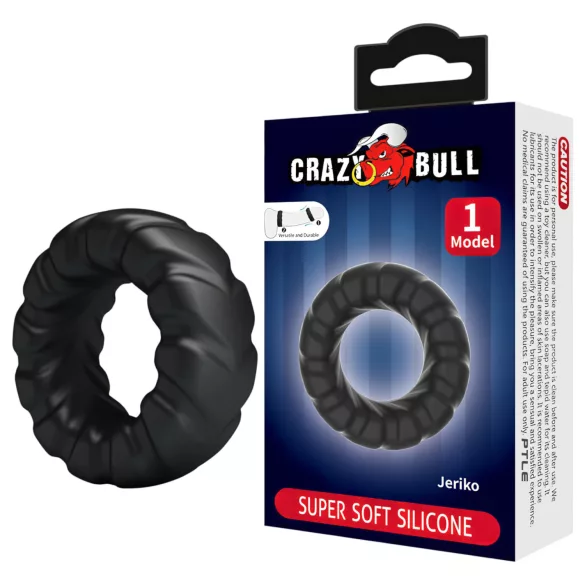 Crazy Bull - penisring - ekstra kraftig - sort