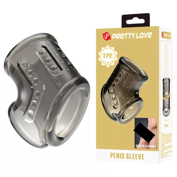Pretty Love - penis- og kuglering (gennemsigtig)