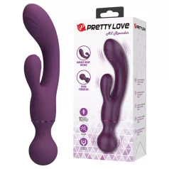   Pretty Love All Rounder - dobbelt-hoved G-punkts- og klitorisvibrator (lilla)