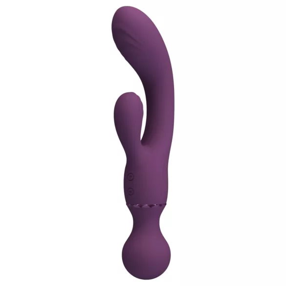 Pretty Love All Rounder - dobbelt-hoved G-punkts- og klitorisvibrator (lilla)