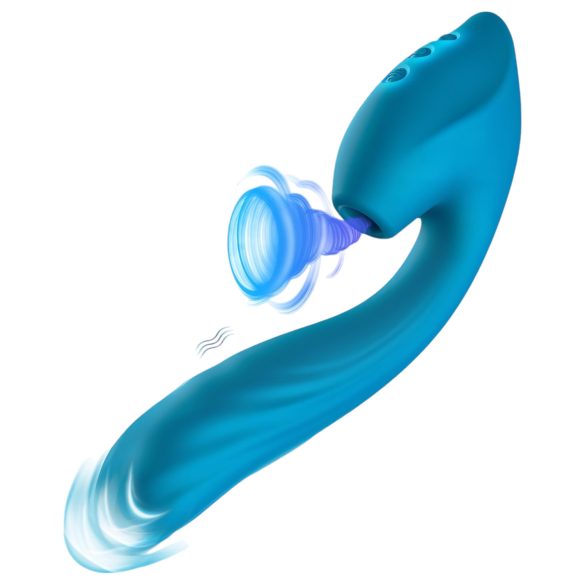 Vibeconnect - vandtæt G-punkt og klitorisvibrator (blå)