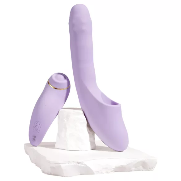Svakom DuoGlow - App-styret G-punkts- og klitorisstimulator vibrator (lilla)