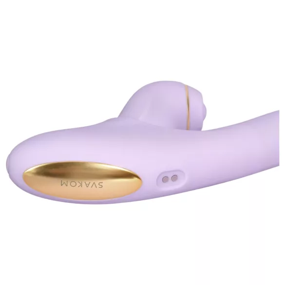 Svakom DuoGlow - App-styret G-punkts- og klitorisstimulator vibrator (lilla)