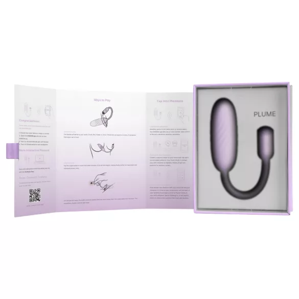 Svakom Plume - 2-i-1 vibrator æg (lilla)