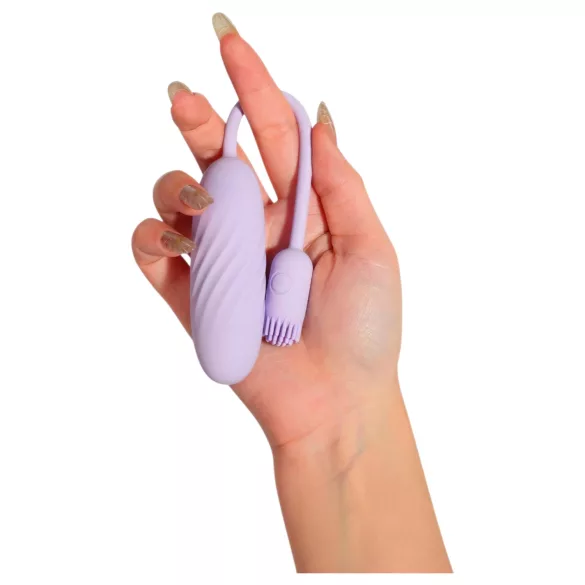Svakom Plume - 2-i-1 vibrator æg (lilla)