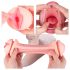 Vibeconnect - Naturtro mund & vagina masturbator (natur-sort)