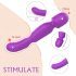 Sex HD Iris - Dobbelt-motor varmende vibrator (lilla)