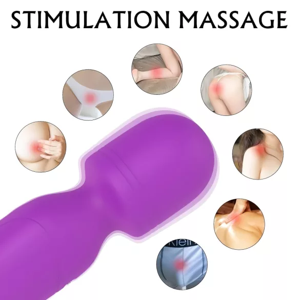 Sex HD Iris - vibrator med 2 motorer - varmefunktion - lilla