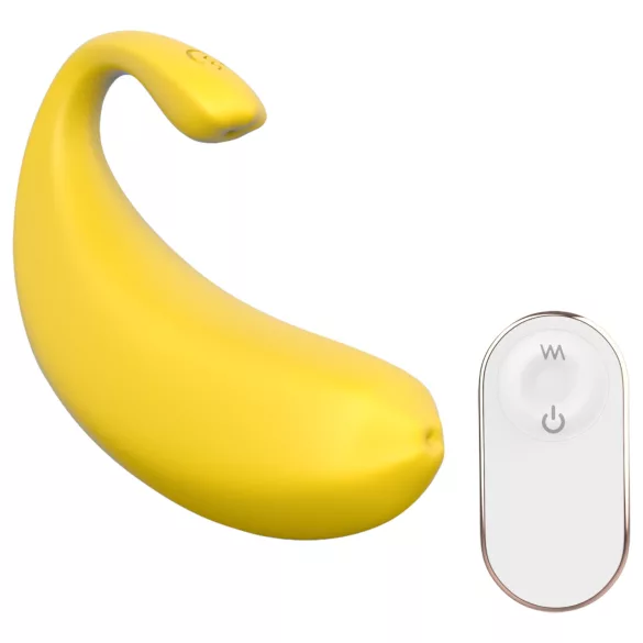 Sex HD - bærbart app‑styret vibrerende æg (gul)