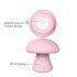 Magic Mushroom - genopladelig ansigtsmassager (pink)