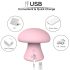 Magic Mushroom - genopladelig ansigtsmassager (pink)