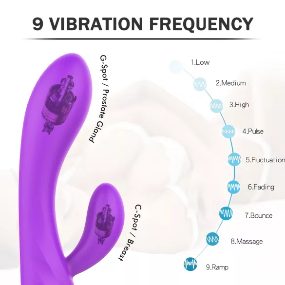 Sex HD Muses - vandtæt vibrator med genopladeligt batteri - lilla