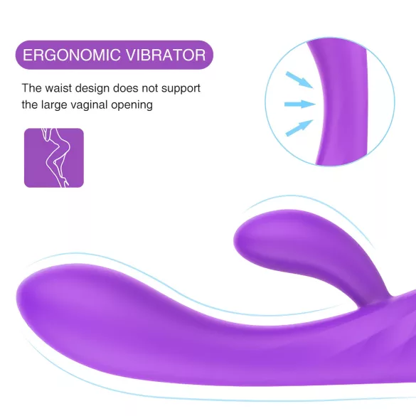 Sex HD Muses - vandtæt vibrator med genopladeligt batteri - lilla