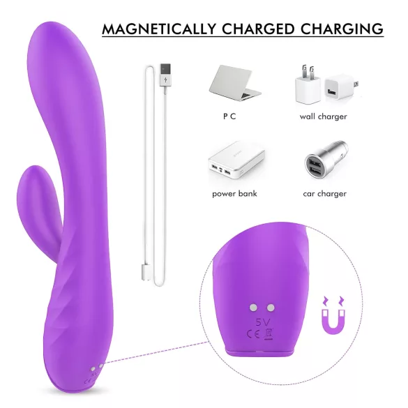 Sex HD Muses - vandtæt vibrator med genopladeligt batteri - lilla