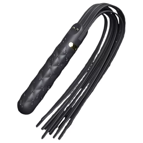 Sex HD Bloody Mary - vibrator med pisk - genopladelig - vandtæt - sort