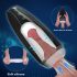 Sex HD Hawk - genopladelig, vibrerende sugemand (sort-hvid)