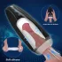 Sex HD Hawk - masturbator med vibration og sug - genopladelig - sort/hvid