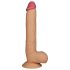 Lovetoy King Size - realistik dildo m. sugekop - 25 cm (natur)