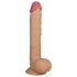 Lovetoy King Size - realistik dildo m. sugekop - 25 cm (natur)