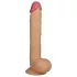 Lovetoy King-Sized - realistisk dildo med sugekop - 25cm - natur
