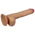 Lovetoy King Size - realistik dildo m. sugekop - 25 cm (natur)