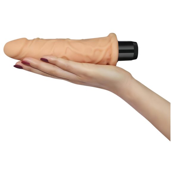 Lovetoy Real Feel - dildo vibrator - realistisk - 19cm - natur