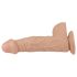 Lovetoy Real Extreme - sugekops-dildo, 23cm (naturlig)